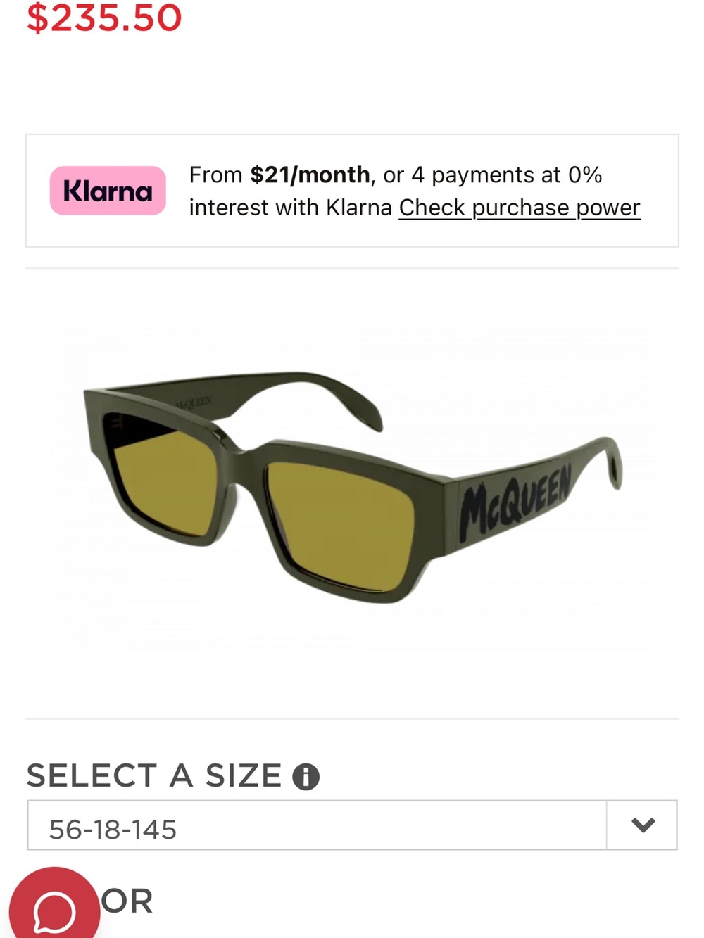 Alexander McQueen Green Unisex Sunglasses - Picture 4 of 4
